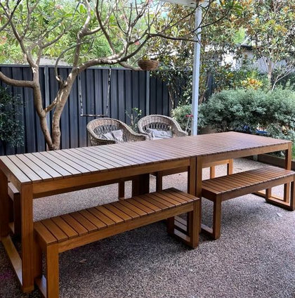 Large Outdoor Timber Dining Sets - The Entertainer