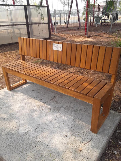 Outdoor Bench Seating with Backs
