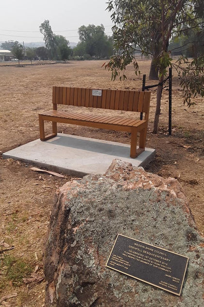 Outdoor Bench Seating with Backs